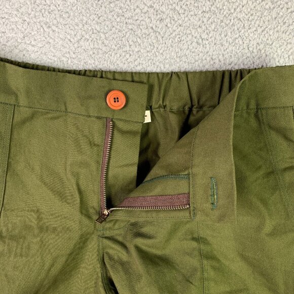 Pamut Apparel Frankie Pant Womens Large Olive Slim Tapered Leg Cotton Twill NEW - Picture 6 of 16